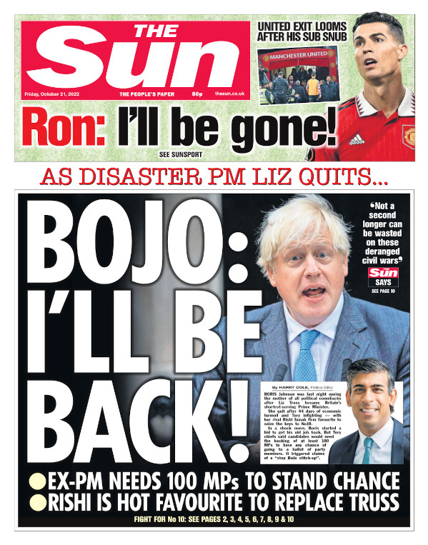 The Sun - Bojo: I’ll be back