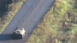 Russian soldier blindly drives tank over row of land mines and somehow survives