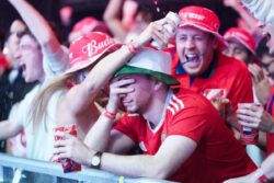 Jubilant England fans in party mode after cruising to Wales win at World Cup