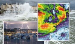 Storm Claudio wreaks havoc in English Channel with thunder and lightning set to smash UK