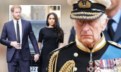 Meghan and Harry ‘very worried’ as King Charles ‘prepared to strip them of Sussex titles’