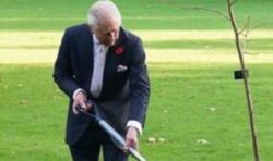 King Charles plants lime tree in heartwarming tribute to the late Queen Elizabeth