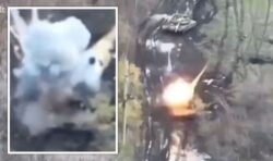 Ukrainian paratrooper singlehandedly obliterates Russian tank – video