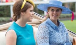 Eugenie and Beatrice come together for Armistice Day and hail ‘incredible’ veterans