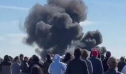 Horror footage emerges of Dallas airshow crash involving WW2 planes – six confirmed dead