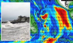Met Office warning issued as UK’s coastline to be battered by huge downpour for 13 hours