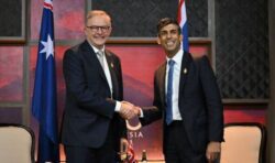 Rishi Sunak and Anthony Albanese beam as UK-Australia Free Trade deal passes Parliament