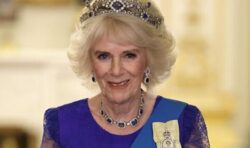 Camilla pays tribute to Queen Elizabeth II by wearing special tiara at state banquet