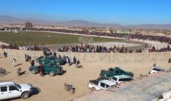 Women brutally flogged by Taliban in football stadium as hundreds watch