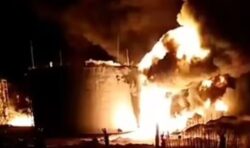 Drone attack sets Russian oil depot alight as Ukraine unleashes blazing inferno