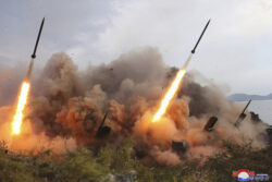 North and South Korea fire missiles off each other’s coasts 