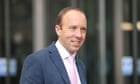 Matt Hancock loses Tory whip after agreeing to appear on I’m a Celebrity