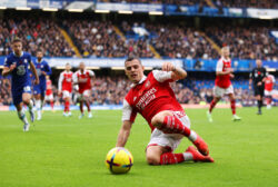 Granit Xhaka drops F-bomb in passionate interview after Arsenal beat Chelsea