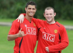 Cristiano Ronaldo hits back at old Manchester United team-mate Wayne Rooney and aims jibe at his appearance