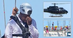 First look at I’m A Celebrity 2022 as Jill Scott, Charlene White and Babatunde Aléshé arrive in helicopters for dreaded walk the plank challenge