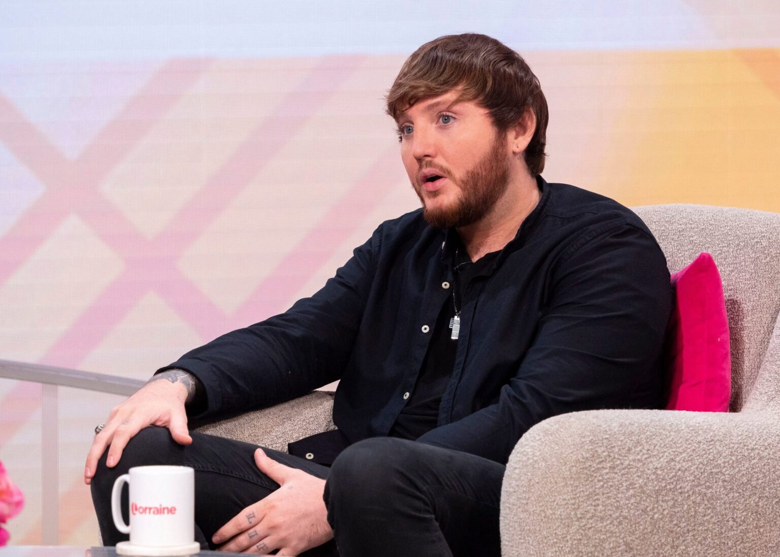 James Arthur cradles baby daughter in first photo of newborn’s face after announcing ‘unexpected arrival’