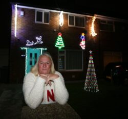 ‘Heartbroken’ woman’s first ever Christmas light display destroyed by wind