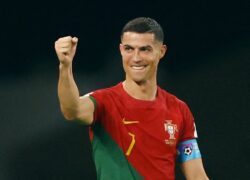 Cristiano Ronaldo becomes first player to score in five World Cup tournaments