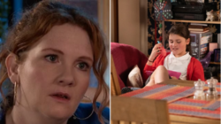 Coronation Street spoiler video: Fiz begs serial killer fan to leave daughter Hope alone