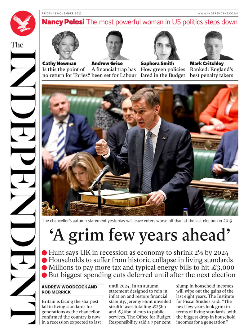 The Independent - A grim few years ahead