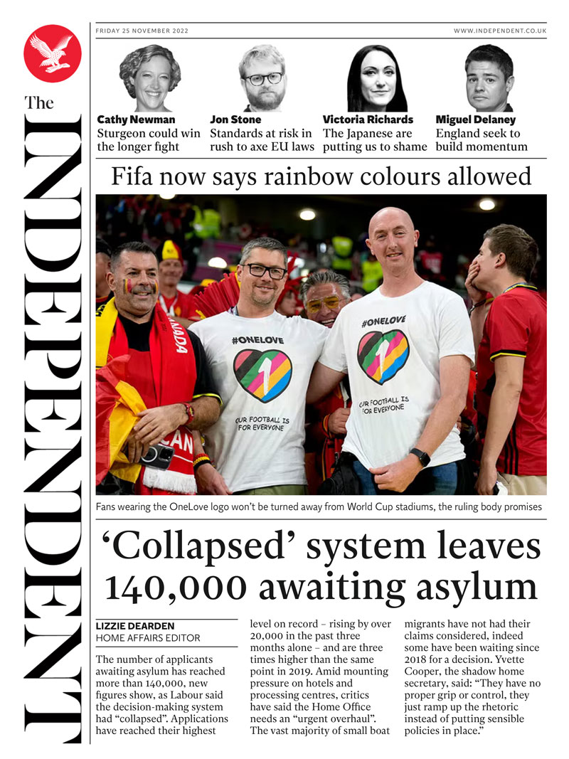 The Indepenent - Collapsed system leaves 140,000 awaiting asylum