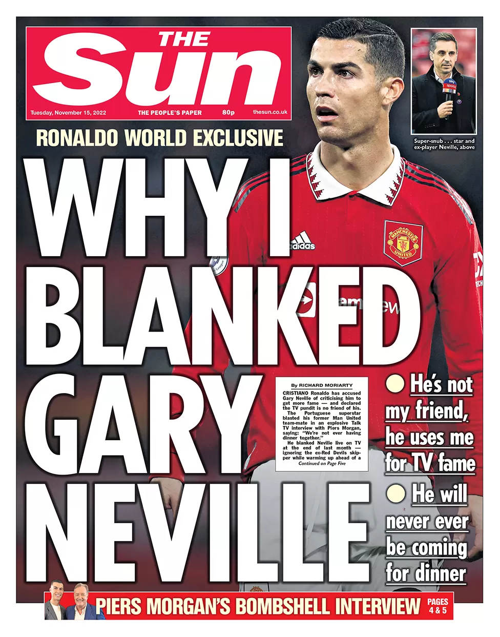 The Sun - ‘Why I blanked Gary Neville’
