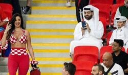 Grinning Qatari fans ogling Miss Croatia insist they took pictures as they ‘disapproved’