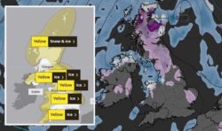 Met Office updates imminent four nations’ snow and ice warnings as Arctic blast hammers UK