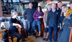 Snow problem! 40 Britons take refuge in pub after extreme weather leaves them stranded