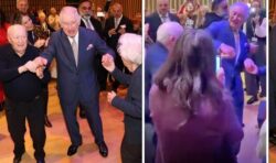 Laughing Charles ignores Meghan and Harry’s accusations and puts on his dancing shoes