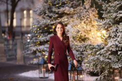 Kate and Zara make subtle nod to Meghan Markle’s Netflix dress claim in burgundy hue