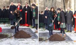 Kate pays touching tribute to late Queen as she plants cherry tree at Westminster Abbey