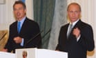 Blair gave Putin silver cufflinks for his birthday, archives reveal