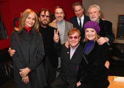 Music icons unite as The Beatles’ Paul McCartney and Ringo Starr joined by Elton John and Twiggy at documentary premiere