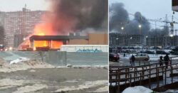 Another shopping centre in Moscow goes up in flames