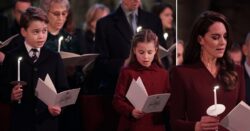 George and Charlotte steal the show at Kate’s Christmas Eve carol service