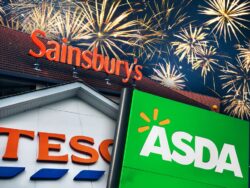 Tesco, Asda and Sainsbury’s opening times for New Year’s Eve and New Year’s Day