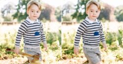 Photoshopped image of Prince George used to sell toy machete on Amazon