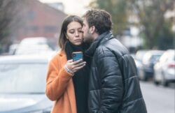 Seann Walsh plants kiss on girlfriend Grace Adderley as he readjusts to life in UK after I’m A Celebrity