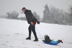 Hundreds of schools stay closed today while snowy weather continues