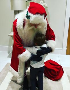 Peter Andre shares cute video of son Theo meeting Santa at home following 10th anniversary of brother’s death