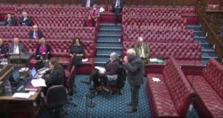 Lord battling a hangover in Parliament the afternoon after Christmas party