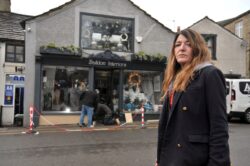 Cars keep rolling down a hill and smashing into this fed up woman’s shop