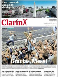 Backpages – Argentine papers react to World Cup win