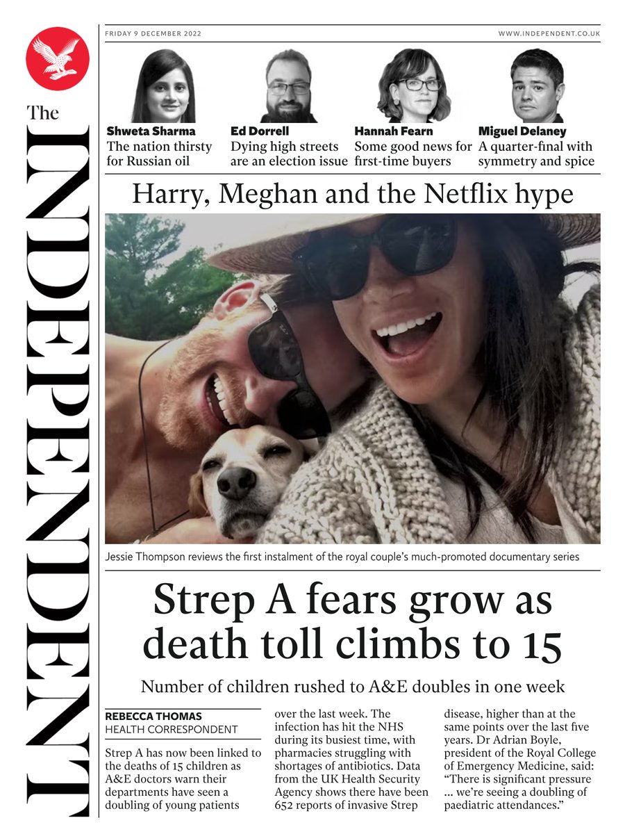 The Independent - Strep A fears grow as death toll climbs to 15