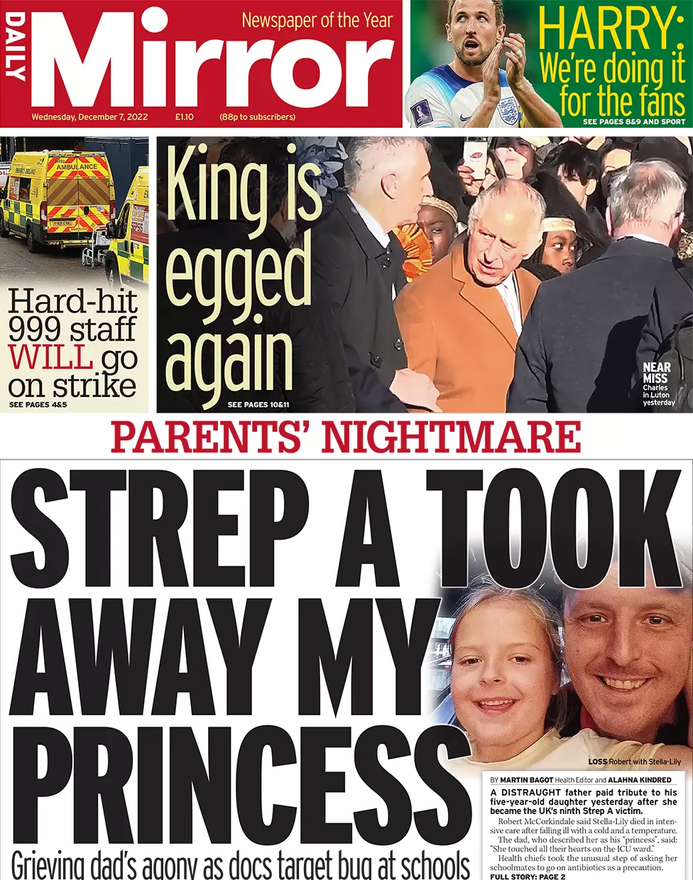Daily Mirror - Strep A took away my princess