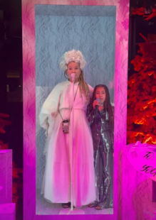 Kim Kardashian’s daughter North West performs adorable festive duet with Sia at annual Christmas party