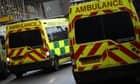 Quarter of ambulance patients in England wait an hour to get into A&E after arrival