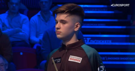 14-year-old Vladislav Gradinari beats three-time women’s world champion Ng On Yee at Snooker Shoot Out