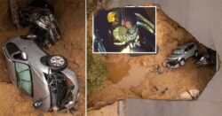 Sinkhole swallows mother, daughter and two others driving in California storm